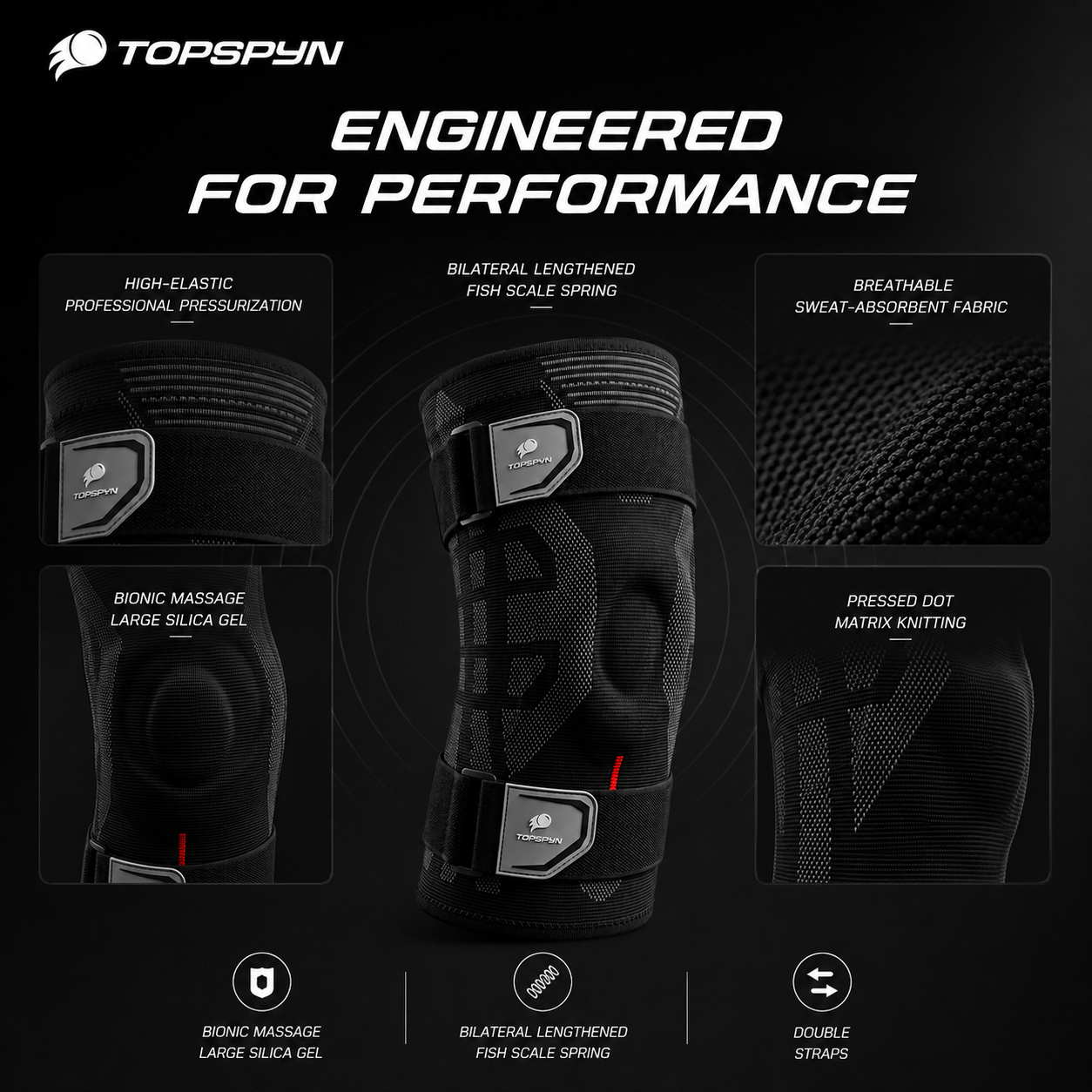 TOPSPYN Knee Brace